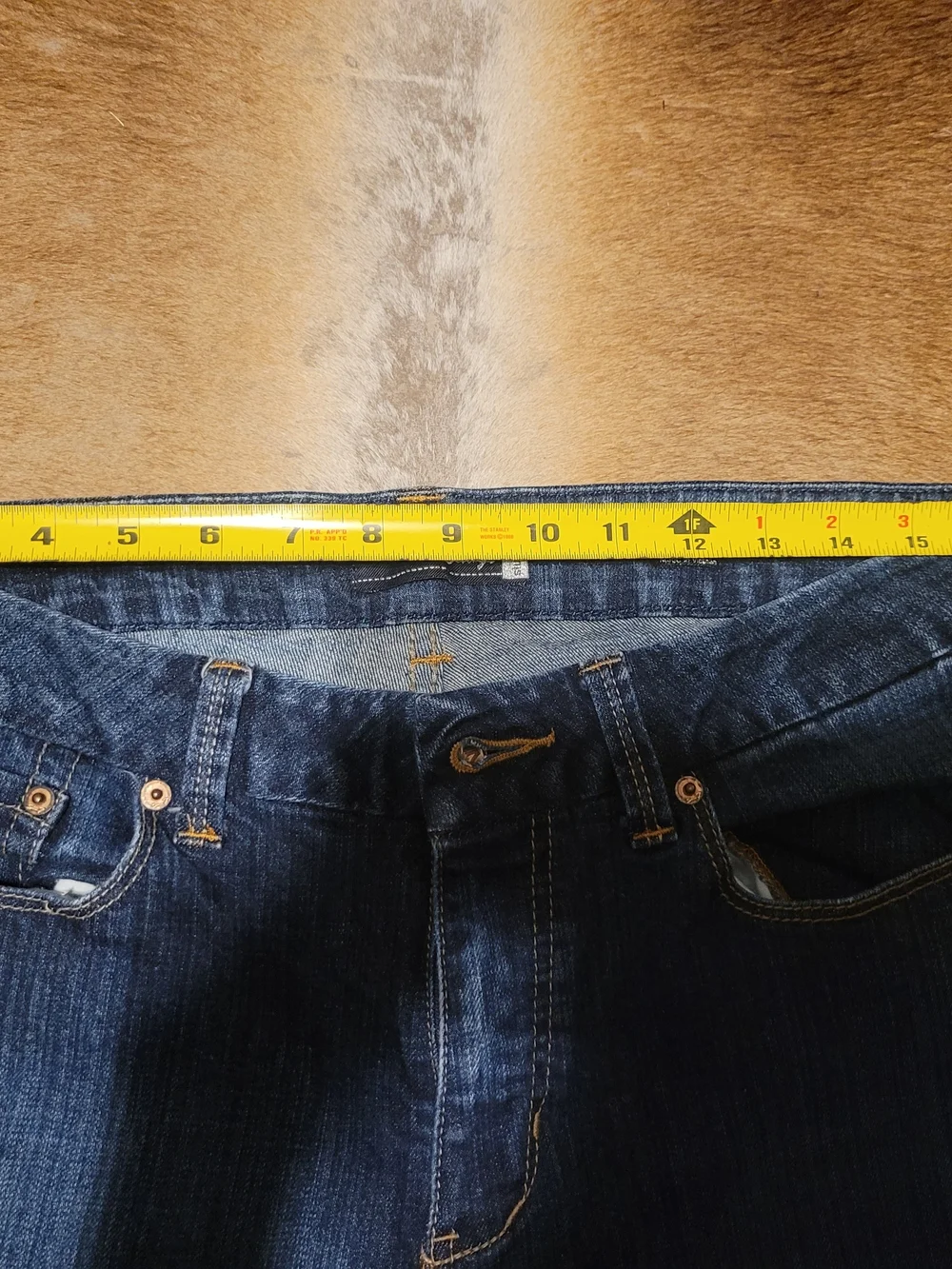 7 For All Mankind Women's Dark Blue Bootcut Jeans Size 12